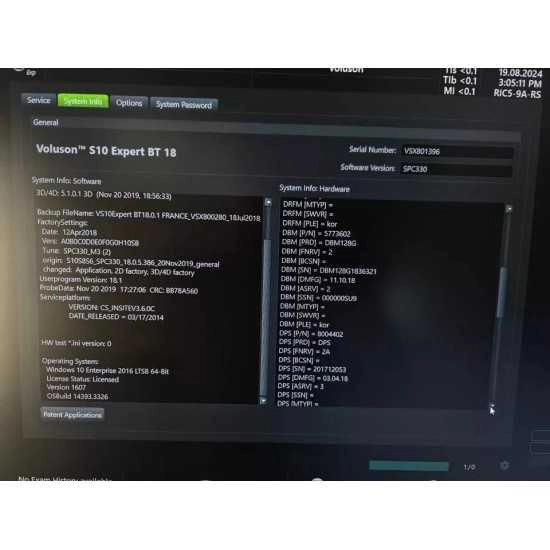 GE Voluson S10 Anno 2019 GE Voluson S10 Anno 2019
