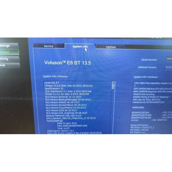 Ultrasuono GE Voluson E6